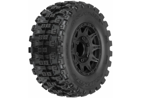 1/10 Badlands MX28 BELTED F/R 2.8" MT Tres Mounted 12mm Blk - G-PRO10174-10