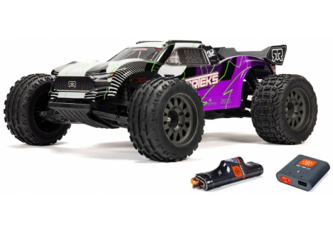 1/10 VORTEKS MEGA 550 4X2 ST with Battery & Charger Purple - C-ARA3205ST2