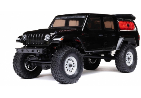 1/24 SCX24 Jeep JT Gladiator 4WD Rock Crawler RTR Black - C-AXI00005V2T5
