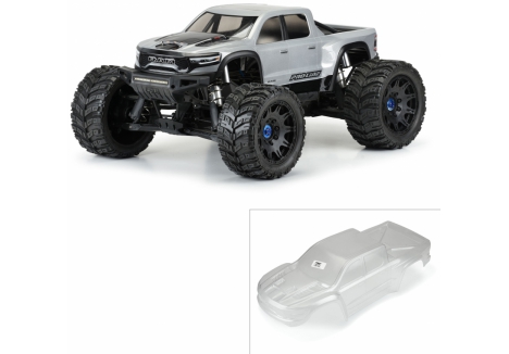1/5 Pre-Cut 2021 Ram 1500 Clear Body: X-MAXX