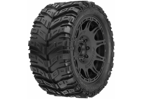1/6 Masher X HP BELTED Front/Rear 5.7" Tires Mounted on Raid