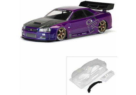 1/7 2002 Nissan Skyline GT-R R34 Clear Body: ARRMA Infractio - G-PRM1584-00