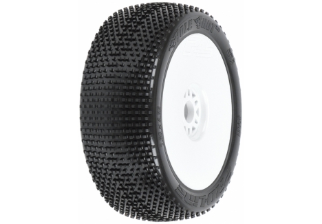 1/8 Hole Shot 2.0 S3 Front/Rear Buggy Tires Mounted 17mm Whi - G-PRO9041-233