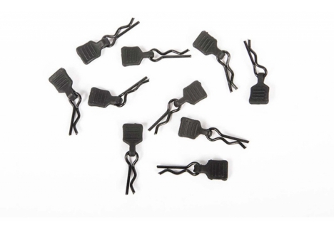 3mm Body Clip w/Tab, Black (10pc) - AXI206000