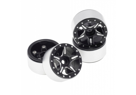 5 Spoke B'lock Alum 1.0" Wheels 4pcs SCX24