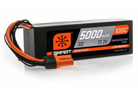5000mAh 3S 11.1V 100C Smart LiPo Hardcase; IC3