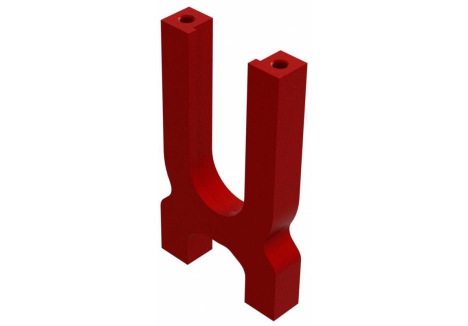 Aluminum Center Diff Holder, Red - Z-ARA320666