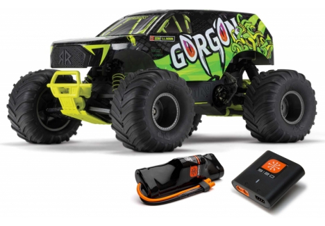 ARRMA 1/10 2WD Electric Monster Truck with Battery & Charger – Yellow C-ARA3230ST1