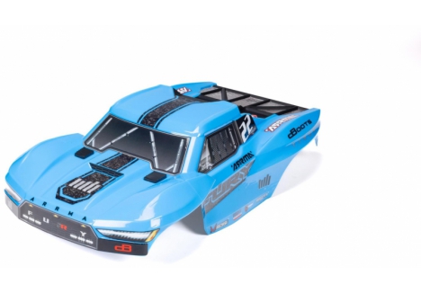 ARRMA 1/10 Clipless Painted Trimmed Body Set with Decals, Blue: FU Z-ARA-1583