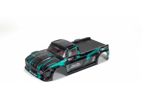 ARRMA 1/8 Finished Body, Black/Teal: INFRACTION Z-ARA414008