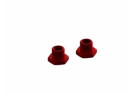 ARRMA Aluminum Wheel Hex 17mm 14.6mm Thick Red (2) Z-ARA311035