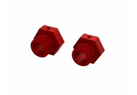 ARRMA Aluminum Wheel Hex 24mm (Red) (2) Z-ARA310928