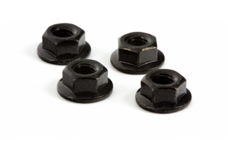 ARRMA Black M4 Serrated Wheel Nuts (4-Pack) – AR708003