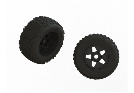 ARRMA dBoots Back-Flip Big Block MT Tire Glued (2) G-ARA550111