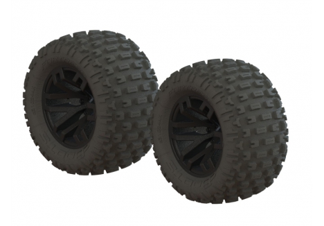 ARRMA dBoots Fortress MT Tyres Pre-Mounted on Wheels (2pcs) – AR550044