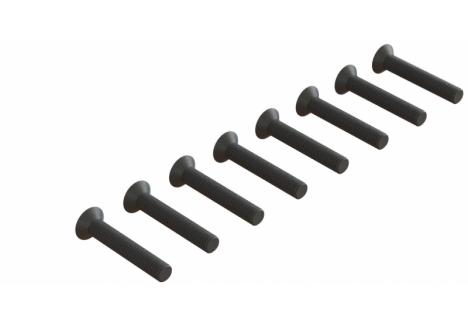 ARRMA Flat Head Hex Machine Screw M3x18mm (10) Z-ARA722318