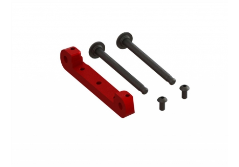 ARRMA Front Upper Suspension Mount CNC Aluminum Red (Kraton / 6S) Z-ARA330659