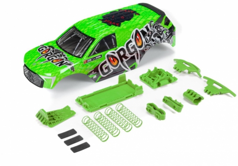 ARRMA GORGON Painted Decaled Trimmed Body Set, Green Z-ARA402356