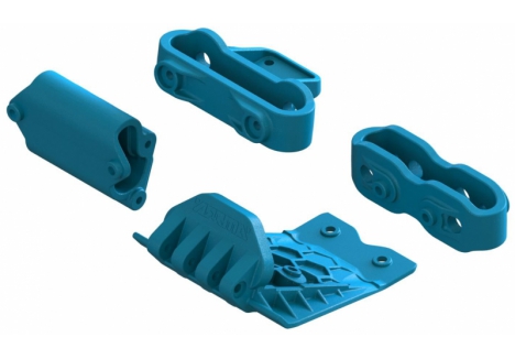 ARRMA Lower Skid And Bumper Mount Set - Blue Z-ARA320787