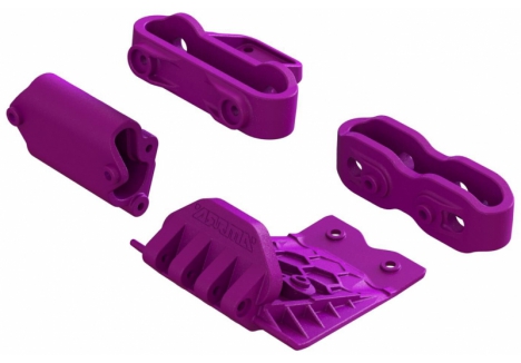 ARRMA Lower Skid And Bumper Mount Set, Purple Z-ARA320769