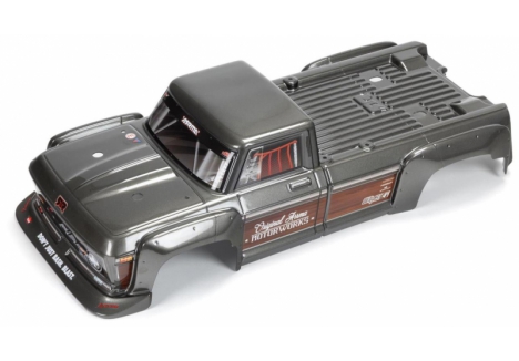 ARRMA Painted Decaled Trimmed Body, Gunmetal: Outcast 4x4 Z-ARA402360