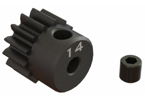 ARRMA Pinion Gear, 14T 0.8Mod 1/8 inch Bore CNC Steel Z-ARA311076
