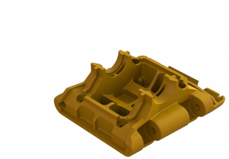 ARRMA Rear Lower Skid/Gearbox Mount (1pc) - Orange Z-ARA320796