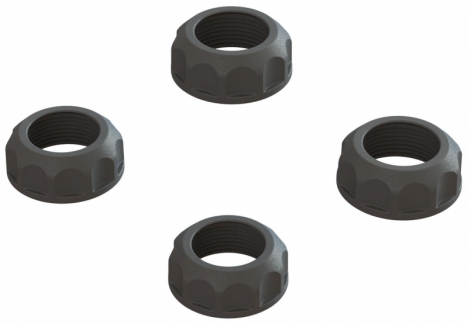 ARRMA Shock Cap (4): 4X4, Black Z-ARA330828