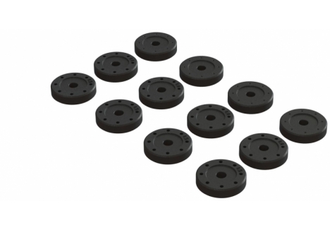 ARRMA Shock Piston Set: 1.4mm (8), 1.5mm (8), Blank (4) Z-ARA330739