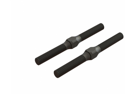 ARRMA Steel Turnbuckle M4x48mm Black (2) Z-AR330542