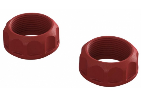 ARRMA Threaded Shock Collar Red (2) Z-ARA330690