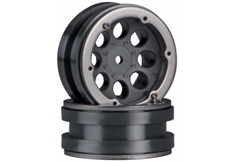 AXIAL 8-Hole 1.9 Beadlock Wheel Black (2) Z-AX8087