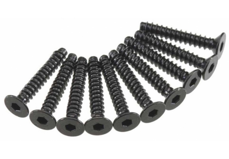 AXIAL Hex Socket Tap Flat Head M3x18mm Black (10) Z-AXA468