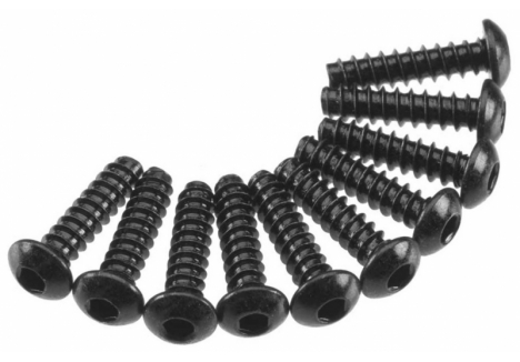 AXIAL Hex Tap Button Head M3x12mm Black (10) Z-AXA436