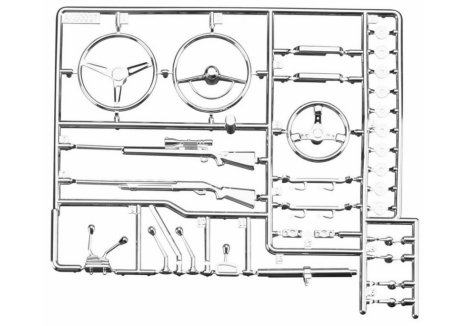 AXIAL Interior Detail Parts Tree Chrome Z-AX80047