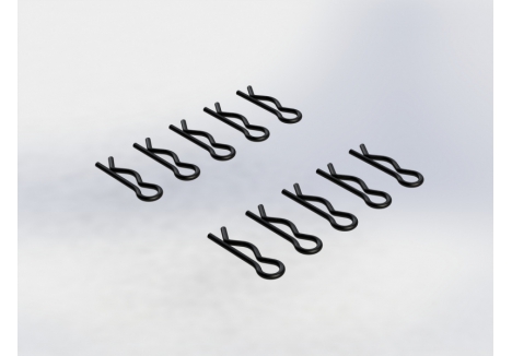 Body Clip Large Black (10) - Z-AR320278