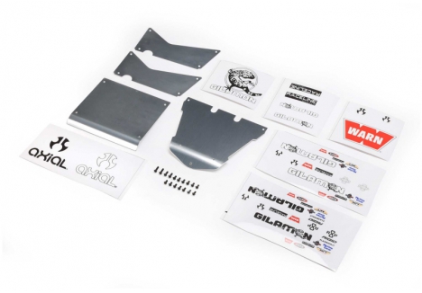 Body Panel Set, Aluminum: Gilamon AXP8 - Z-AXI-2194