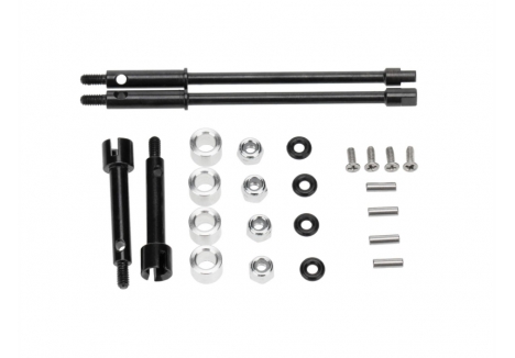Drive Shafts / Axles +4mm Steel SCX24 - G-RCO-AX023
