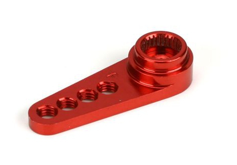 DYN 1/2 Machined Aluminum Servo Arm: Fut Red P-DYN2532
