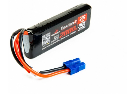DYN 7.4V 2000mAh 2S 30C LiPo,Long: EC3 Minis, TWH O-DYNB20233
