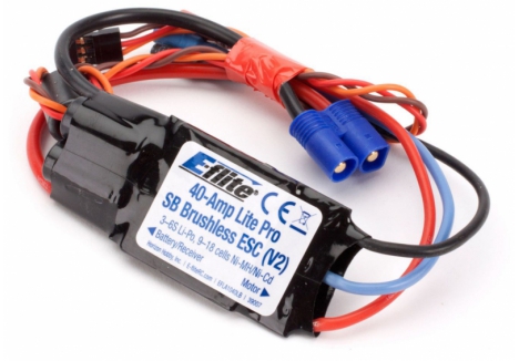 EFL 40-Amp Lite Pro Switch-Mode BEC Brushless ESC (V2) P-EFLA1040LB