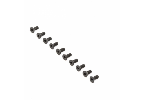 Flat Head Screws, Stl, BO, M4 x 10mm (10) - LOS255016