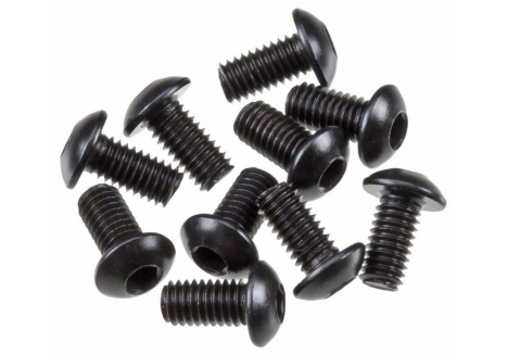 Hex Socket Button Head Black M3x6mm (10) - Z-AXA0113