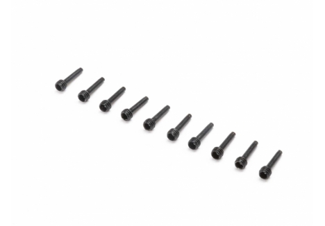 LOS 12mm Wheel hex Screwpins (10): Mini LMT Z-LOS212051