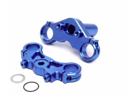 LOS Aluminum Triple Clamp Set, Blue: Promoto-MX Z-LOS364003