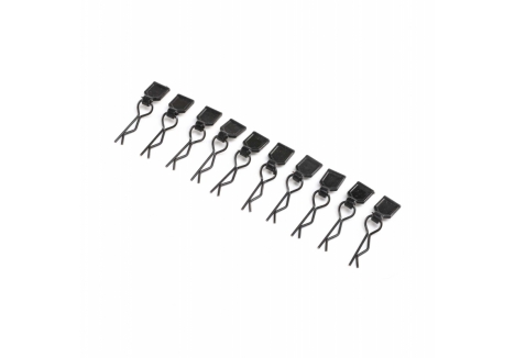 LOS Body Clips, Black, Small (10): LMT Z-LOS246003