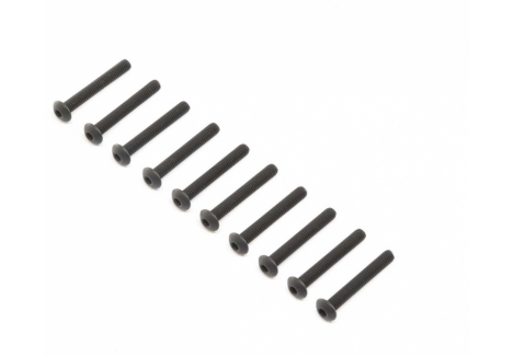 LOS Button Head Screws, Steel, Black Oxide, M4 x 30mm (10) Z-LOS255011