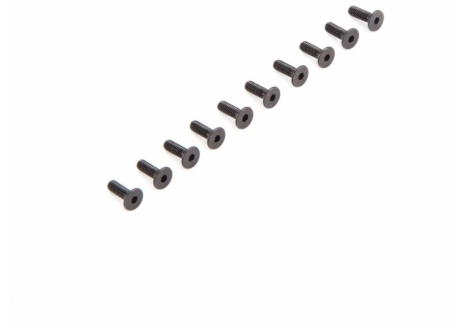 LOS Flat Head Screws M2.5 x 8mm (10) Z-LOS235009
