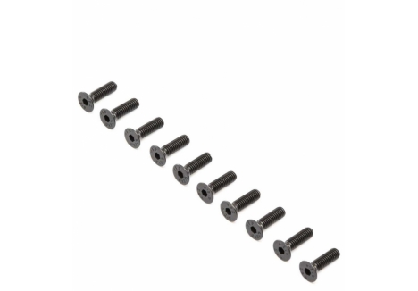 LOS Flat Head Screws, Stl, BO, M4 x 14mm (10) Z-LOS255019