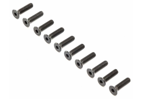 LOS Flat Head Screws, Stl, BO, M4 x 16mm (10) Z-LOS255017